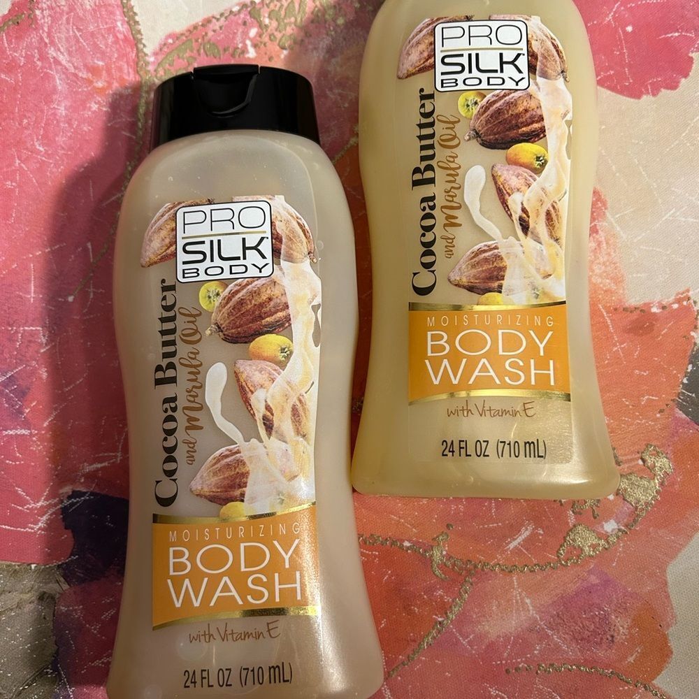 🎁Pro Silk Moisturizing Cocoa Butter & Marula Oil Body Wash with vitamin E🔥